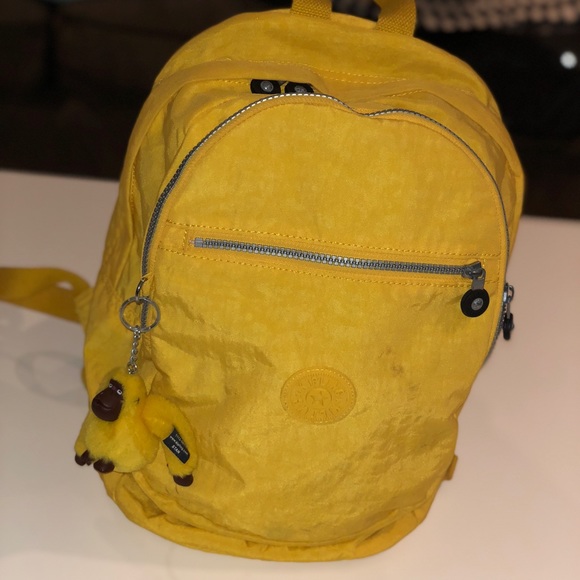 yellow kipling backpack